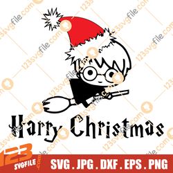 Harry Christmas SVG, Santa Harry Potter SVG, Christmas Harry Potter SVG
