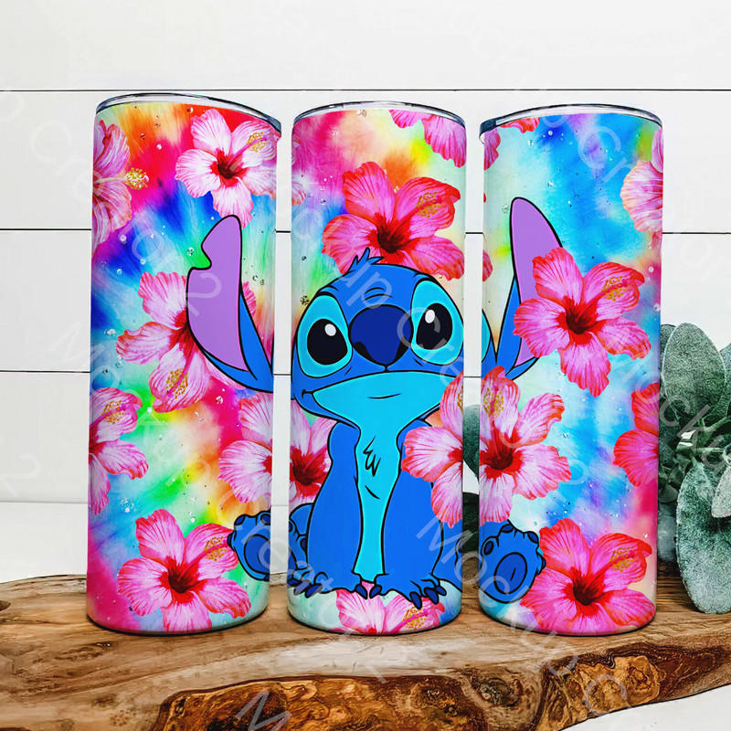 Stitch In Vibrance Tumbler, Stitch Tumbler, Stitch 20oz Skinny Tumbler, Stitch 30oz Skinny Tumbler.png