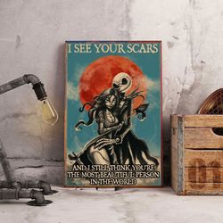 the nightmare before christmas poster, movie poster, film poster, wall art, wall decor, prints, home decor, frightful