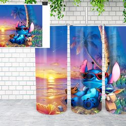 stitch marvels tumbler, stitch tumbler, stitch 20oz skinny tumbler, stitch 30oz skinny tumbler
