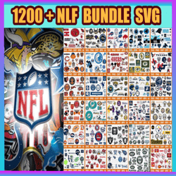 1200 File NFL Bundle Sport, NFL Svg, Sport Bundle Svg