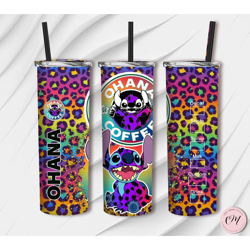 Stitch With Character Tumbler, Stitch Tumbler, Stitch 20oz Skinny Tumbler, Stitch 30oz Skinny Tumbler.png