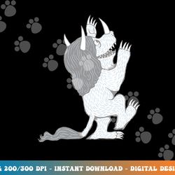 where the wild things are three horned monster  png, sublimation