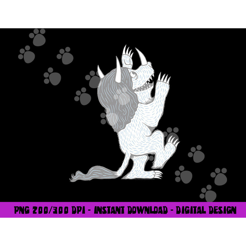 Where the Wild Things Are Three Horned Monster  png, sublimation .jpg