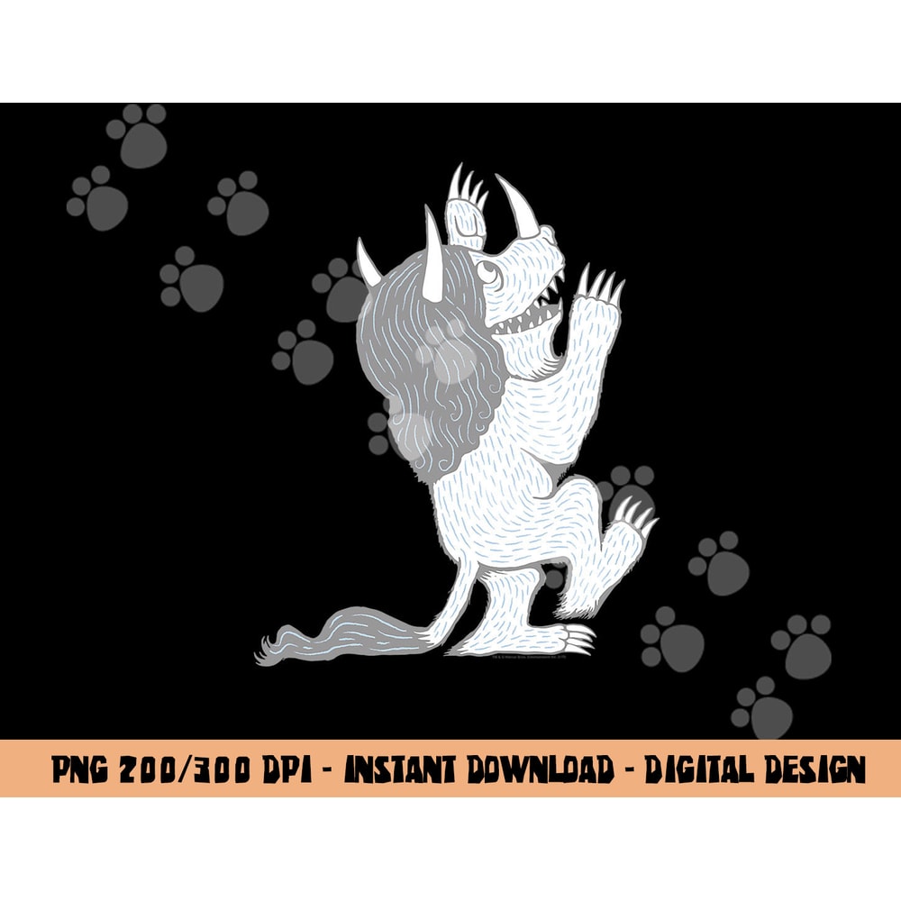 Where the Wild Things Are Three Horned Monster png, sublimation .jpg