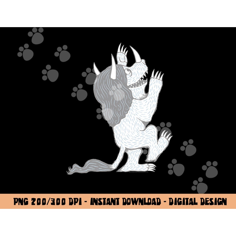 Where the Wild Things Are Three Horned Monster png, sublimation .jpg