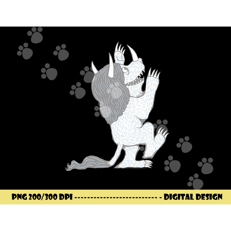 Where the Wild Things Are Three Horned Monster  png, sublimation .jpg