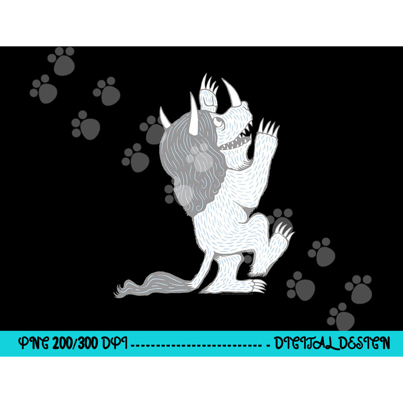 Where the Wild Things Are Three Horned Monster png, sublimation .jpg