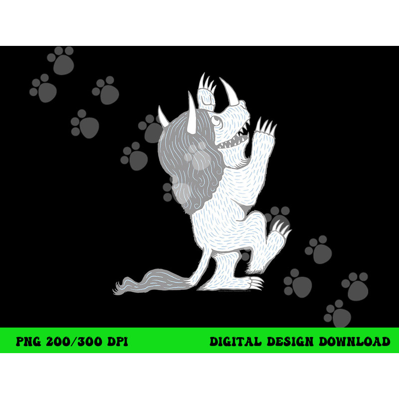 Where the Wild Things Are Three Horned Monster  png, sublimation .jpg
