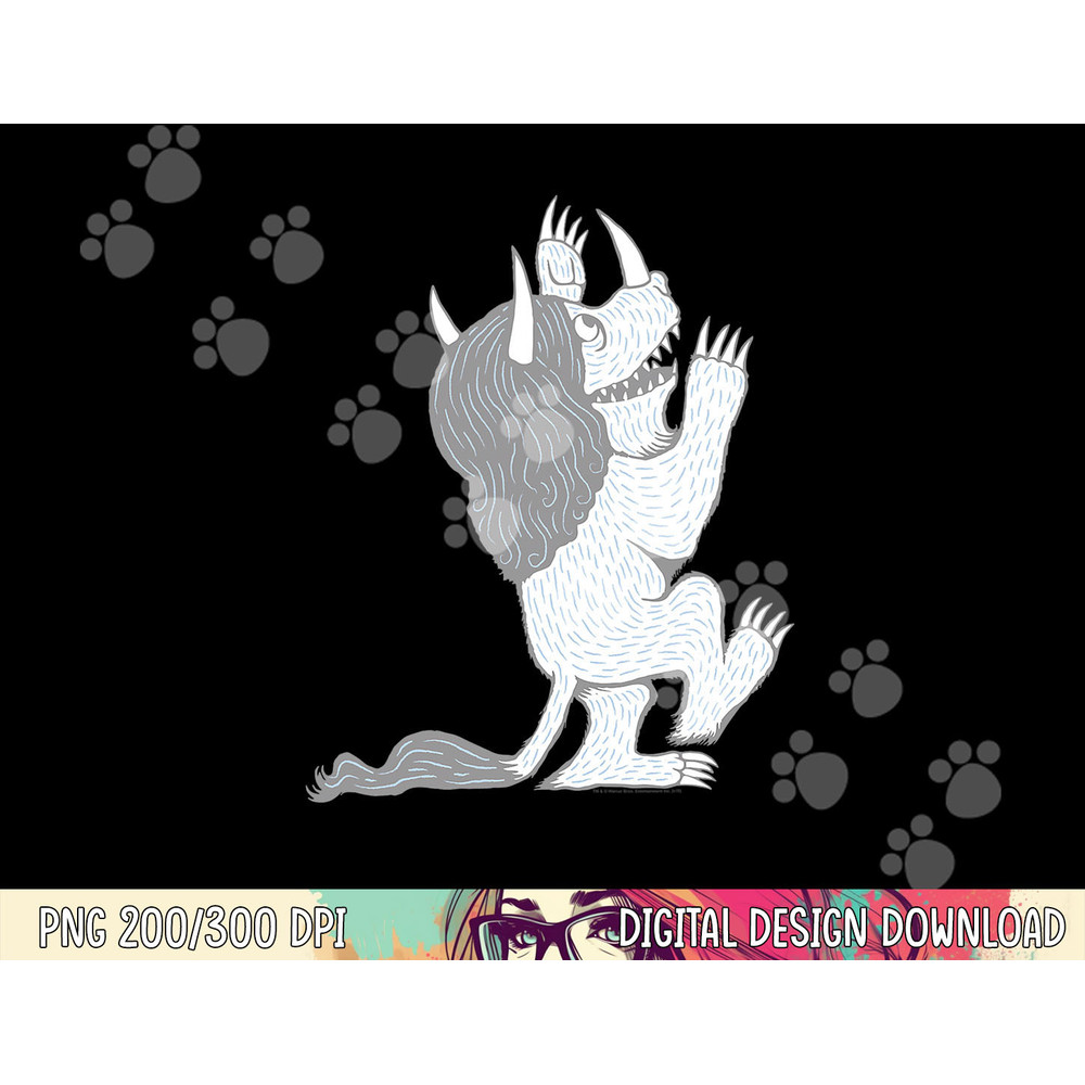 Where the Wild Things Are Three Horned Monster png, sublimation .jpg