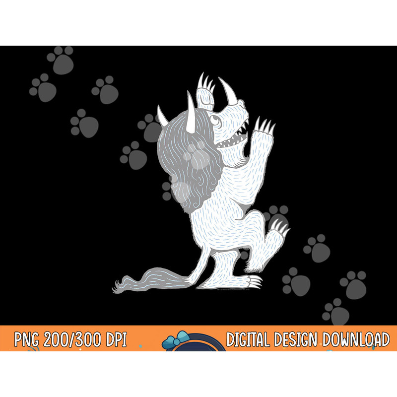 Where the Wild Things Are Three Horned Monster  png, sublimation .jpg