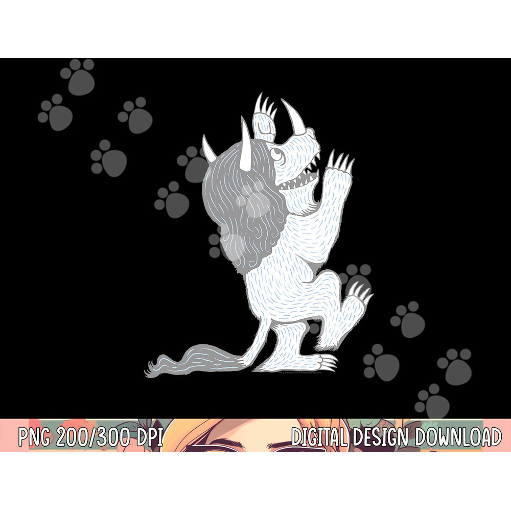Where the Wild Things Are Three Horned Monster png, sublimation .jpg