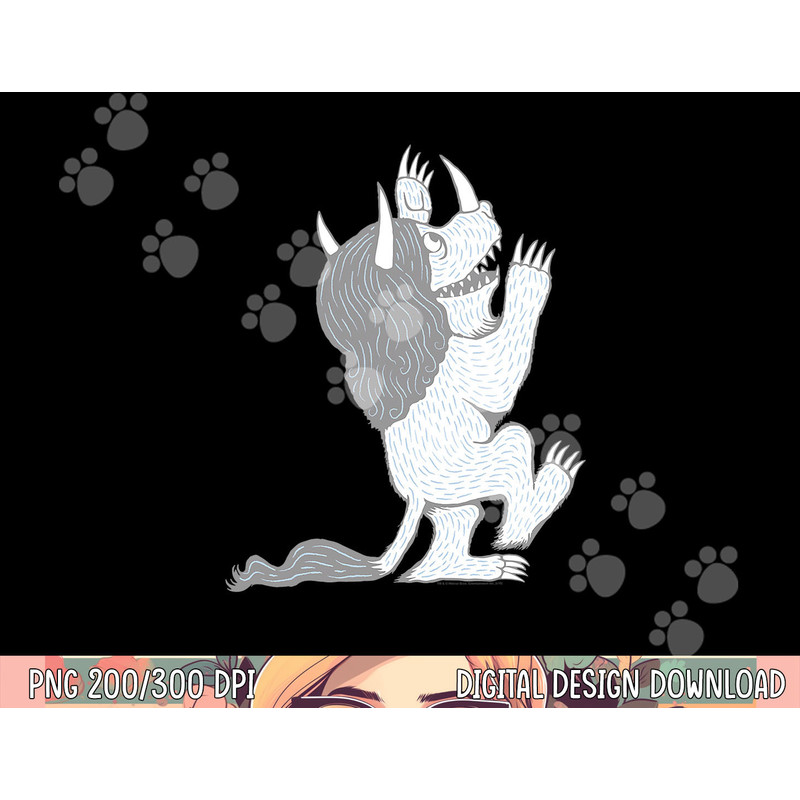 Where the Wild Things Are Three Horned Monster png, sublimation .jpg