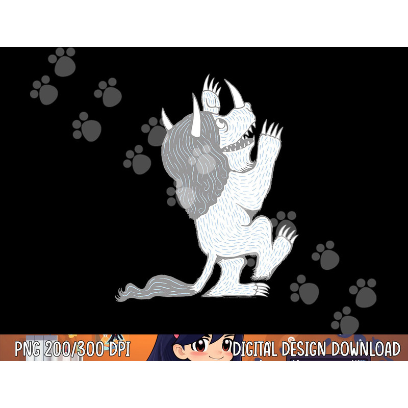 Where the Wild Things Are Three Horned Monster png, sublimation .jpg
