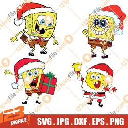Spongebob Christmas SVG Designs