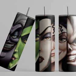 villains bad girls tumbler, villains bad girls skinny tumbler
