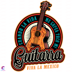 guitarra viva la mexico svg, trending svg, guitar svg, mexico svg, aucoustic svg