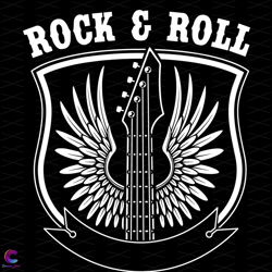 rock n roll guitar wings svg, trending svg, rock svg, roll svg, guitar svg, wing