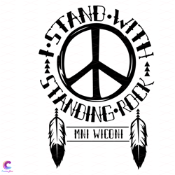 i stand with standing rock svg, trending svg, earth svg, tribe svg, mni wiconi s