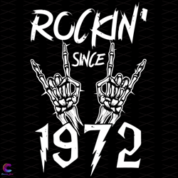 rockin since 1972 svg, trending svg, rockin svg, 1972 svg, classic rock svg, roc