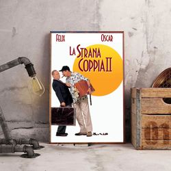 movie poster, film poster, the odd couple poster, wall art, wall decor, prints, home decor, mismatched roommates