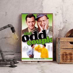 movie poster, film poster, the odd couple poster, wall art, wall decor, prints, home decor, oddities united wall decor