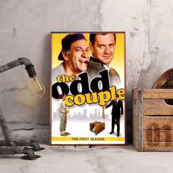 movie poster, film poster, the odd couple poster, wall art, wall decor, prints, home decor, unexpected duo unite prints