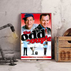 movie poster, film poster, the odd couple poster, wall art, wall decor, prints, home decor, the unconventional pair wall