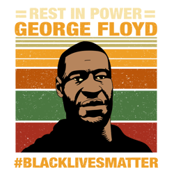 vintage rest in power george floyd svg png dxf eps download files