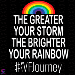 the greater your storm the brighter your rainbow svg, trending svg, rainbow svg,