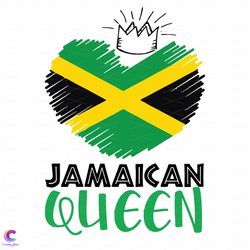 jamaican queen independent, trending svg, national flag svg, flag of jamaica, qu