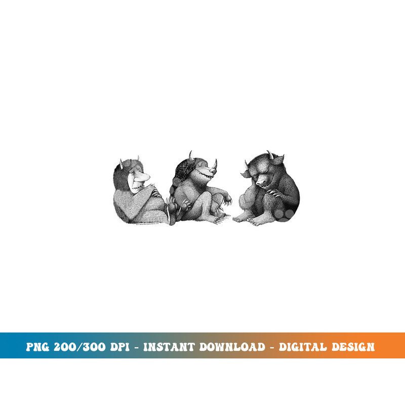 Where the Wild Things Are Trio png, sublimation.jpg