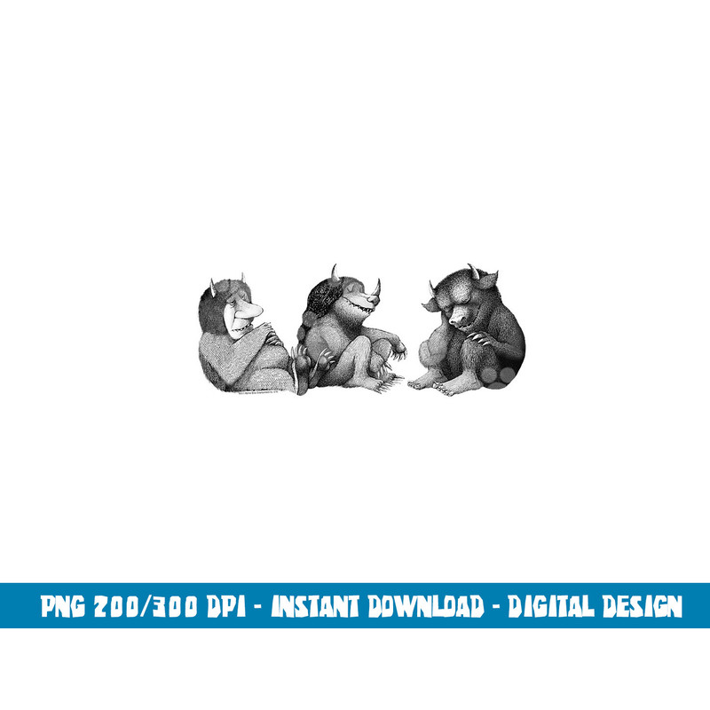 Where the Wild Things Are Trio  png, sublimation .jpg