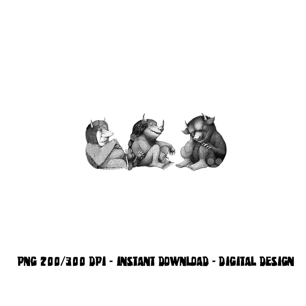 Where the Wild Things Are Trio png, sublimation .jpg