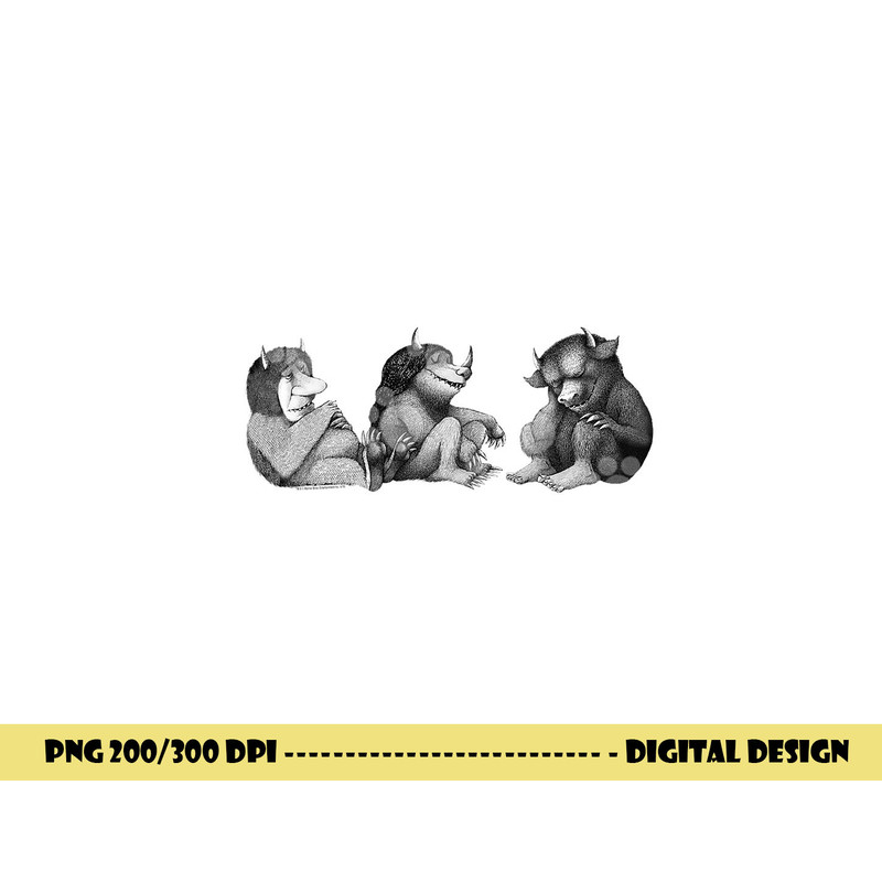 Where the Wild Things Are Trio  png, sublimation .jpg