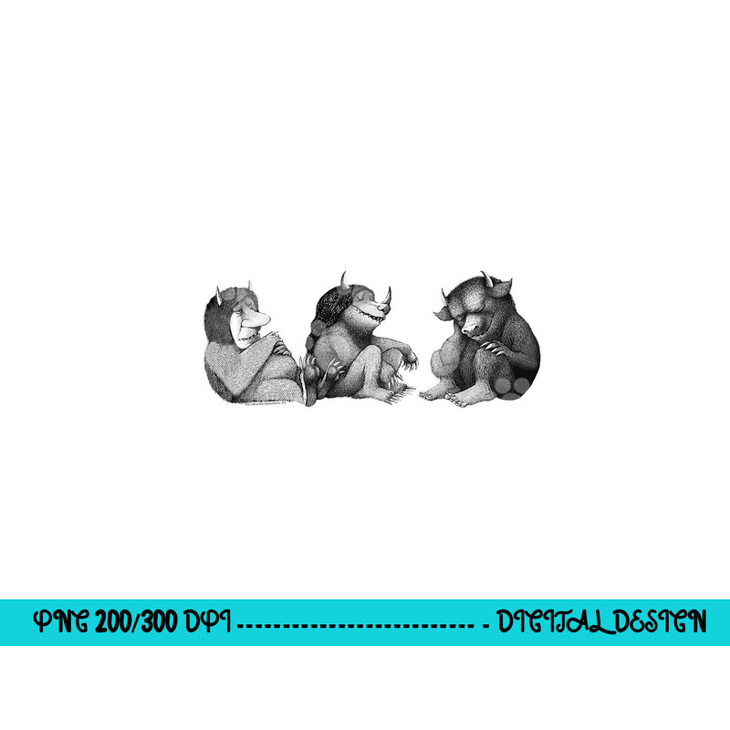 Where the Wild Things Are Trio png, sublimation .jpg
