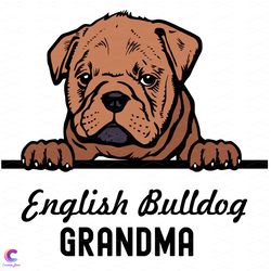english bulldog grandma svg, trending svg, bulldog svg, grandma svg, dog svg, lo