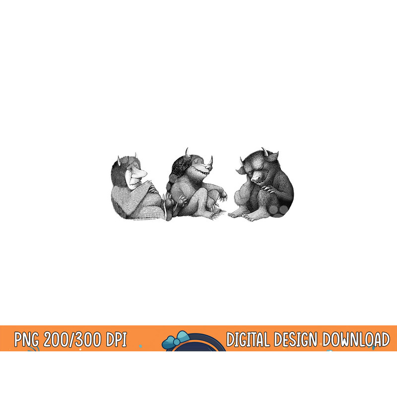 Where the Wild Things Are Trio  png, sublimation .jpg
