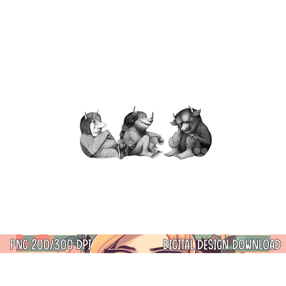 Where the Wild Things Are Trio png, sublimation .jpg