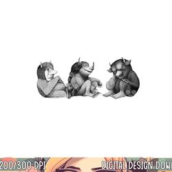 where the wild things are trio  png, sublimation