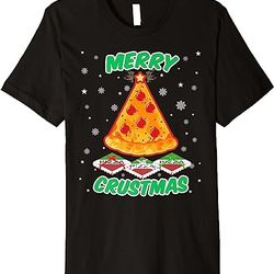 merry crustmas shirt - funny christmas pizza t-shirt