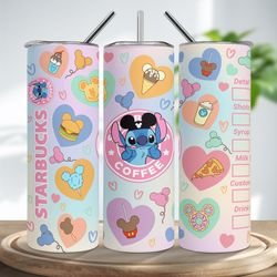 stitched wonderment tumbler, stitch tumbler, stitch 20oz skinny tumbler, stitch 30oz skinny tumbler