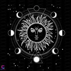 the sun tarot svg, trending svg, sun svg, king svg, star svg, moon svg, tree svg