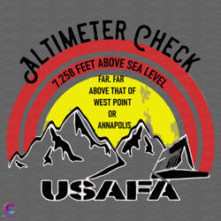 altimeter check at 7258 feet above sea level svg, trending svg, usafa svg, west