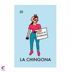 la chingona mexican lottery card parody feminist svg, trending svg, girl svg, fa