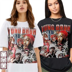 yung bruh 90s vintage shirt, yung bruh bootleg shirt, yung bruh tee