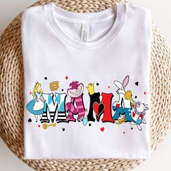 custom disney alice in wonderland mama sweatshirt, disney mother's day gift, walt dis