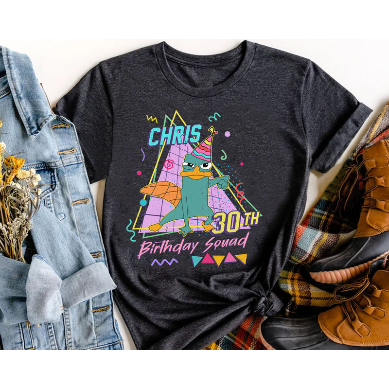 Custom Disney Phineas And Ferb Birthday T-shirt  Perry Dr Doofenshmirtz Candace  Personalized Disney Birthday Shirt  Birthday Boy Girl - 3.jpg