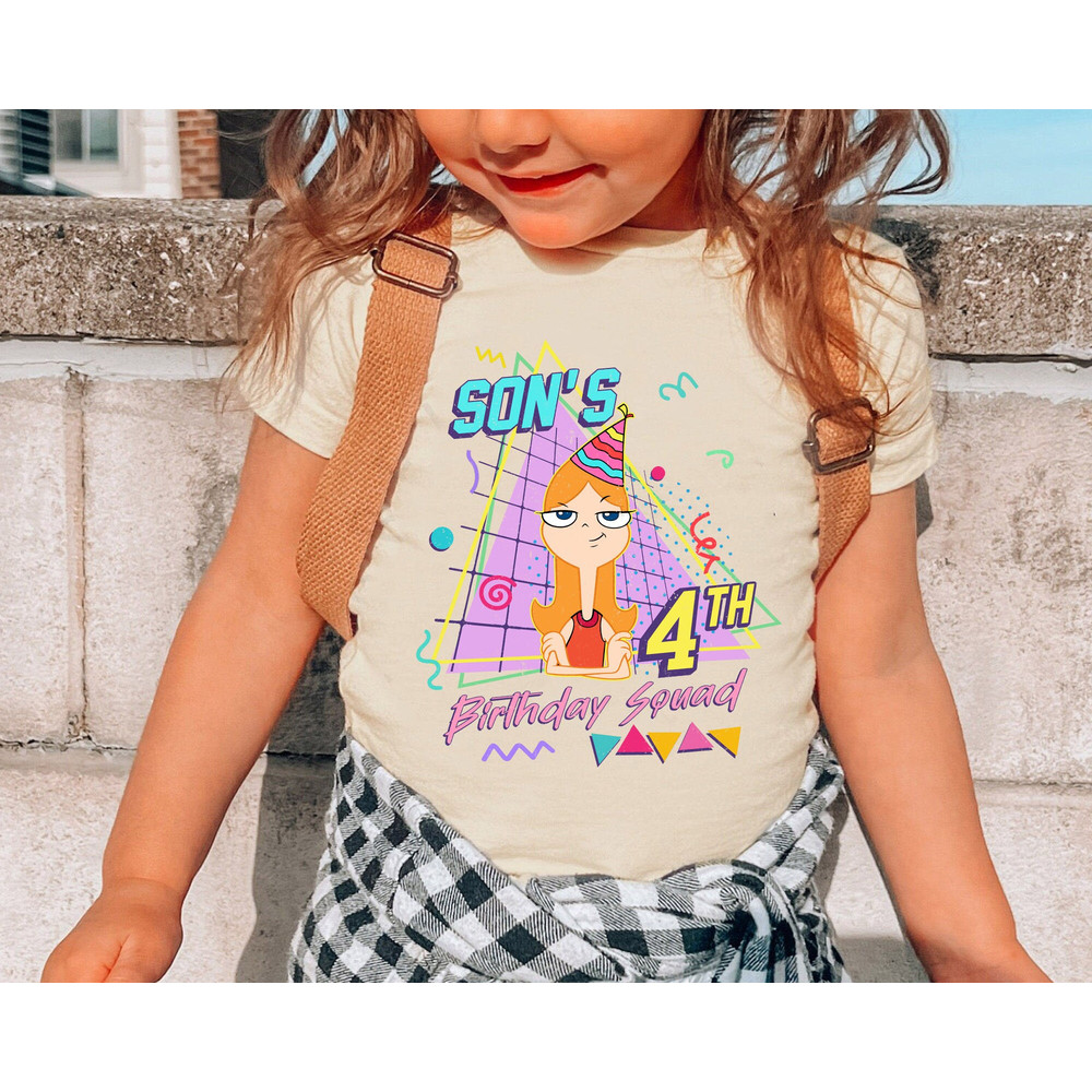 Custom Disney Phineas And Ferb Birthday T-shirt  Perry Dr Doofenshmirtz Candace  Personalized Disney Birthday Shirt  Birthday Boy Girl - 5.jpg