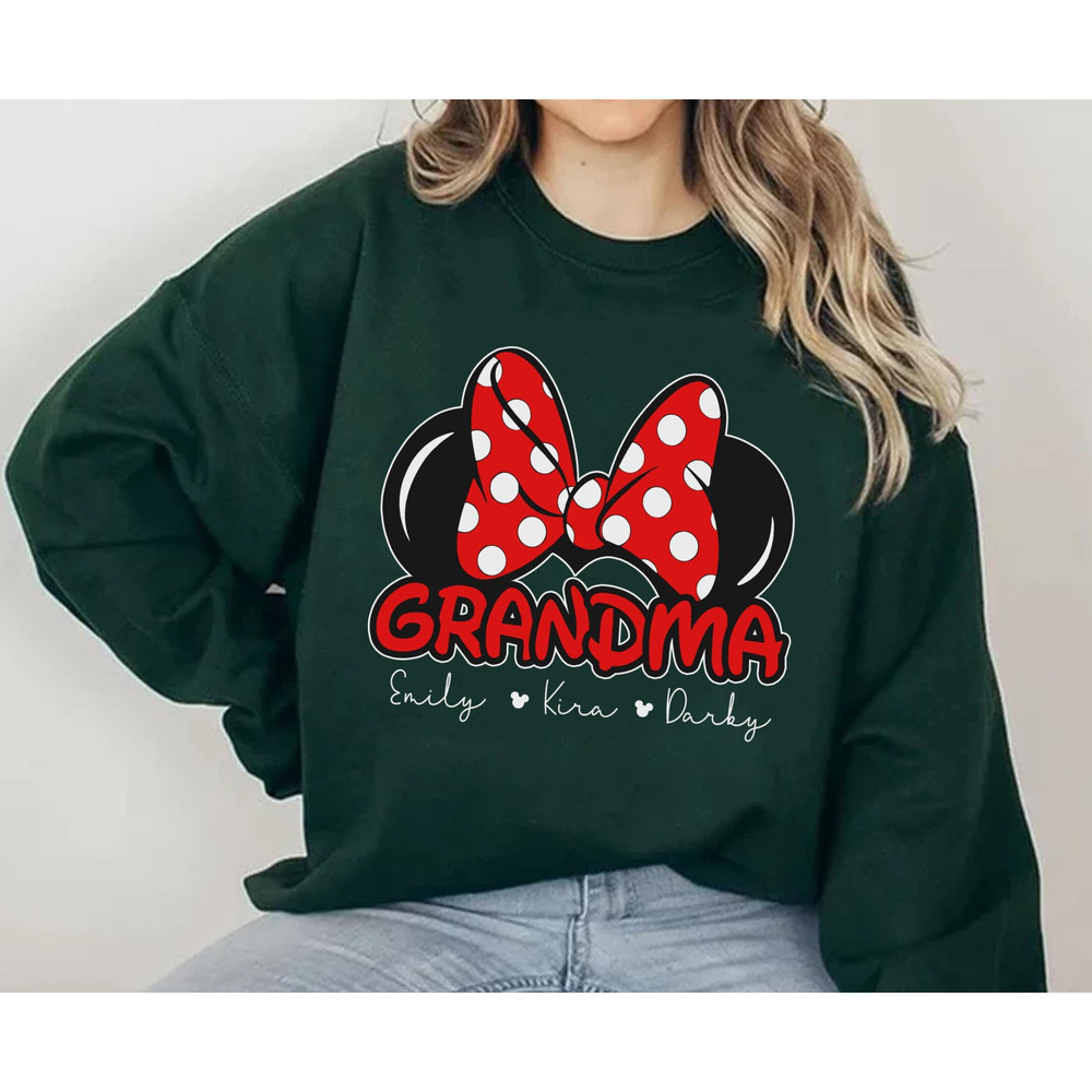 Custom Grandma Minnie Mouse Ears with Bow Shirt  Disney Grandmother T-shirt  Mother's Day Gift Ideas  Walt Disney World  Disneyland Trip - 3.jpg